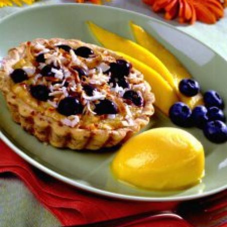 Blueberry-Coconut Tartlets