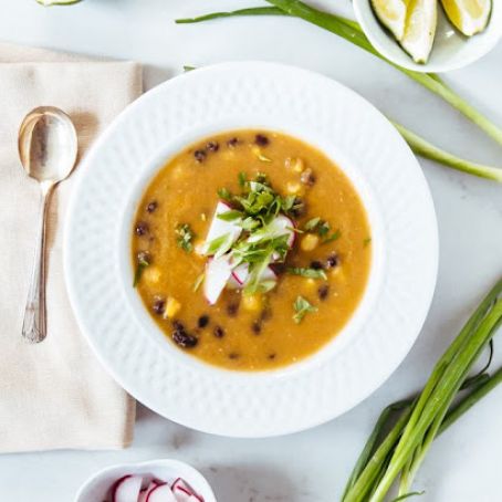 Tomatillo and Black Bean Soup