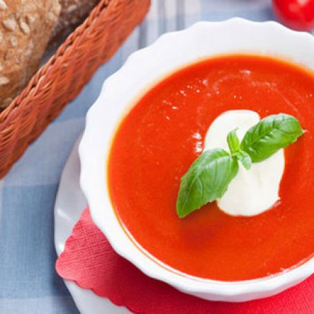 Chilled Tomato Soup With Garlic