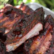 Smoked-Barbecued Ribs