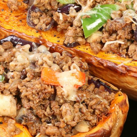 Sausage Stuffed Butternut Squash