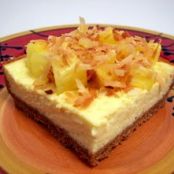 Pina Colada Cheesecake Bars
