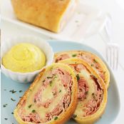 3-Ingredient Baked Ham and Cheese Rollups