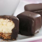 Chocolate-Covered Cheesecake Bites