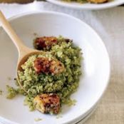 Quinoa with Spice-Roasted Shrimp and Pistou (Food and Wine)