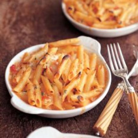 ***Penne with Five Cheeses