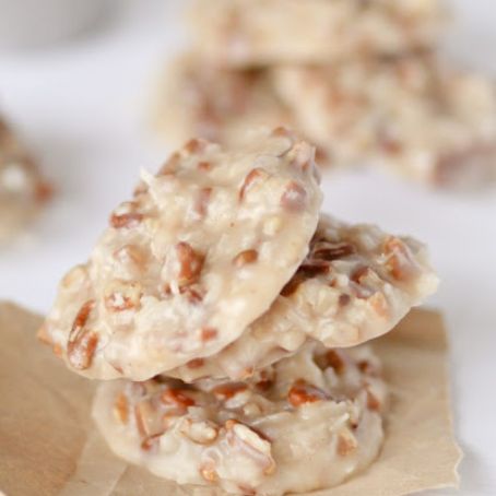 No Bake Coconut Pecan Praline Cookies - Confessions of a Cookbook Queen