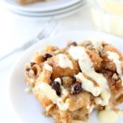 Bread Pudding with Vanilla Custard Sauce