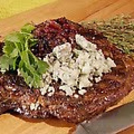 New York Strip with Blue Cheese & Vidalia Onion Jam