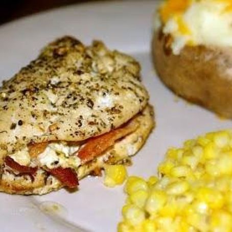 Feta Cheese and Bacon Stuffed Chicken Breasts/ Di