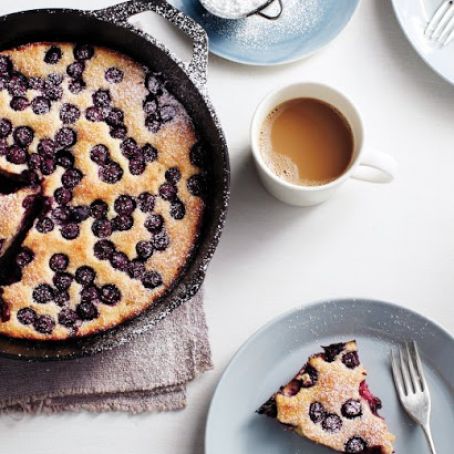 Oven-Baked Blueberry Pancake