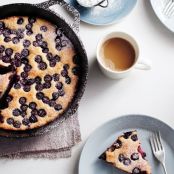 Oven-Baked Blueberry Pancake