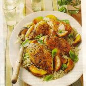 Basil-Peach Chicken Breasts
