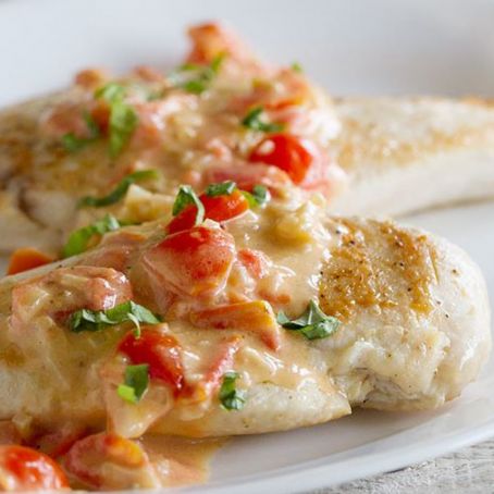 Chicken with Tomato Parmesan Sauce