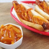 NY Style Push Cart Hot Dog Onion Sauce