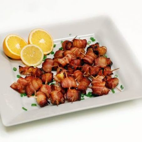 Bacon Wrapped Pineapple Bites