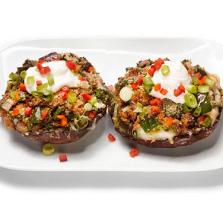 Cheese and Chile-Stuffed Mushrooms