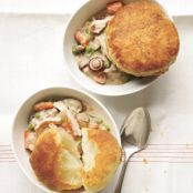 Slow-Cooker Creamy Chicken and Mushroom Potpie