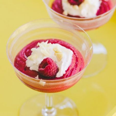 Raspberry Rose Pudding