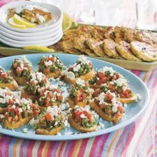 Fresh Herb Tomato Crostini