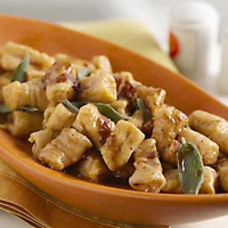 Sweet Potato Gnocchi with Maple Cinnamon Sage Brown Butter