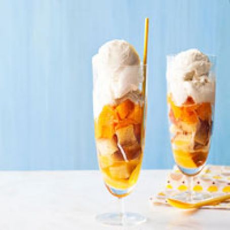 Orange and Ice Cream Trifles