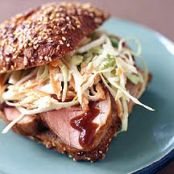 BBQ Pork Sandwich with Homemade Slaw
