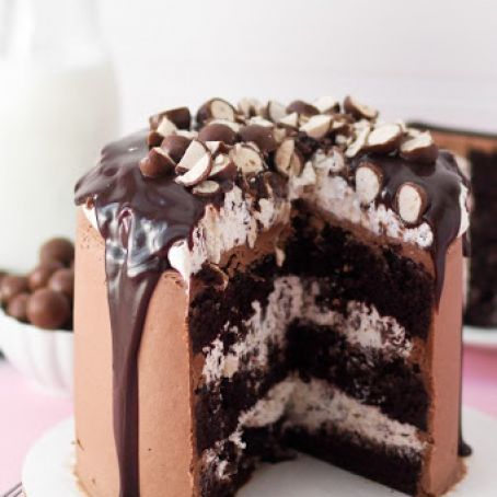 Malt Ball Layer Cake