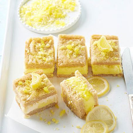 Lemon Bar Cookie Ice Cream Sandwiches