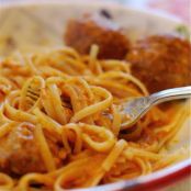 Spaghetti with Pumpkin Parmesan Sauce