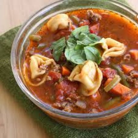 Italian Sausage and Tortellini Soup