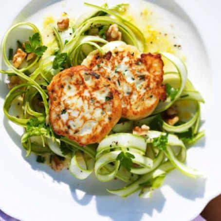 Asparagus Salad with Canadian Ricotta Fritters