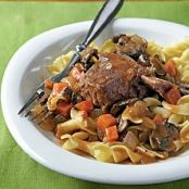 Beef, Braised Short Ribs with Egg Noodles