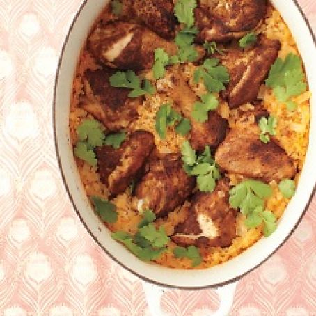 Curried Chicken with Coconut Rice
