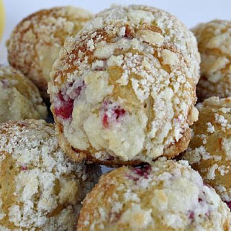 Lemon Raspberry Streusel Muffins