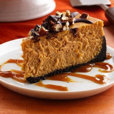 Turtle Pumpkin Cheesecake