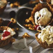 Bourbon Spiked Malted Milk Ice Cream