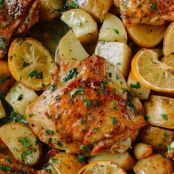 Roasted Chicken Legs and Potatoes
