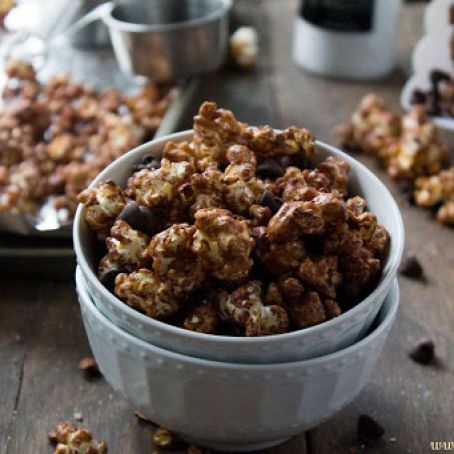 Salted Chocolate Caramel Popcorn