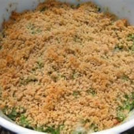 English Pea & Chestnut Casserole