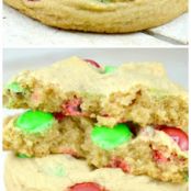 CHRISTMAS M & M COOKIES