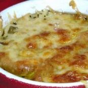 Squash and Onion Soup Gratinee