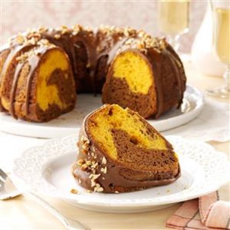 CHOCO-SCOTCH MARBLE CAKE