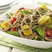 Sesame Ginger Grilled Vegetables and Soba Noodles