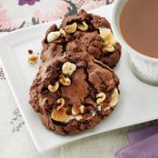 Melted Marshmallow and Walnut Cookies