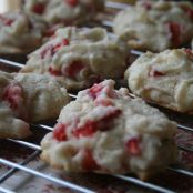 White Chocolate Strawberry Cookies
