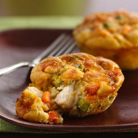 Impossibly Easy Mini Chicken Pot Pies
