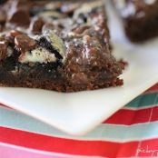 Gooey Cookies and Cream Double Chocolate Bars