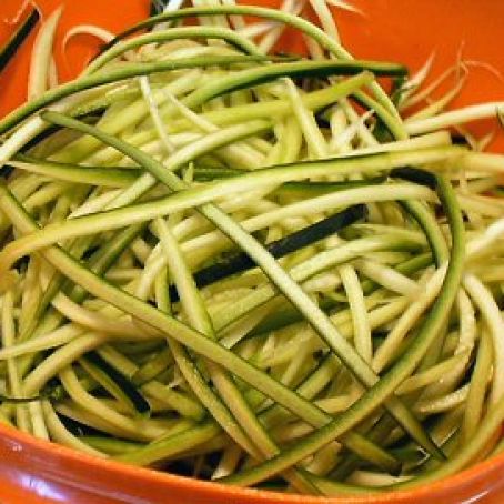 Zucchini Spaghetti with Lemon-Chive Dressing- Atkins Recipe