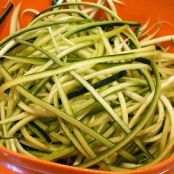 Zucchini Spaghetti with Lemon-Chive Dressing- Atkins Recipe